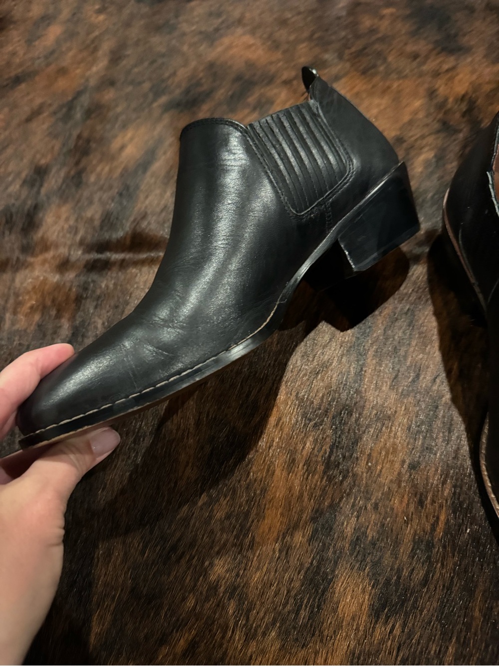 Coach Black Leather Women's Ankle Booties
